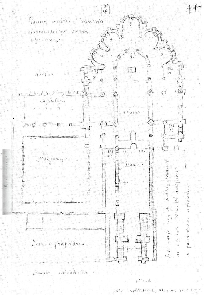 Image de l'abbaye Chronicon percelebris monasterii Sancti Thoeodorici 1658 Dom COtron
