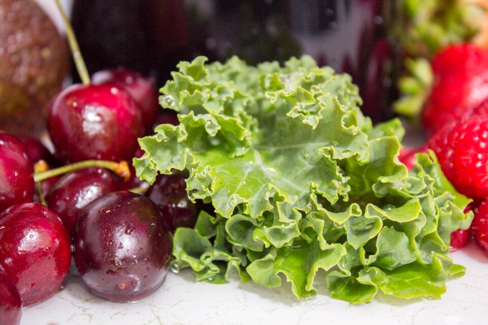 Vegetable leaf kale photo