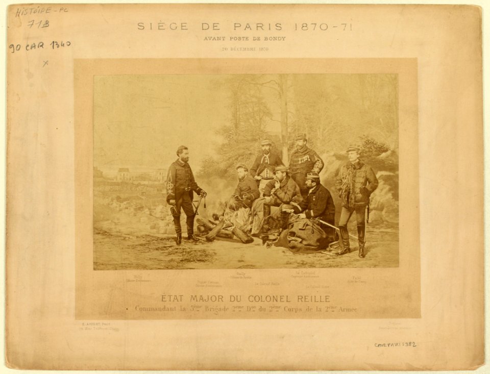 Image appert ernest charles siege de paris 1870-71 avant poste de bondy 20 decembre 1870. 904072