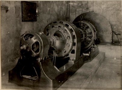 Ilgner Aggregat für Föderanlage am Henkelstollen in Raibl. Aufgenommen am 16. Mai 1916. (BildID 15476175)