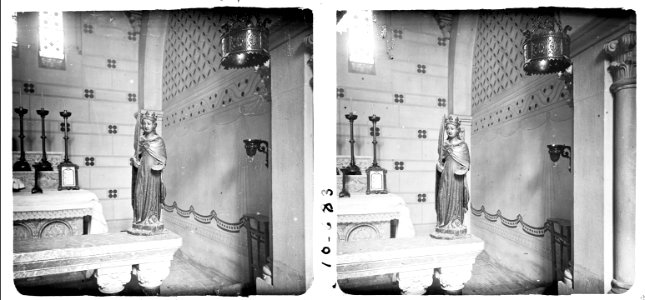 Imatge de Santa Llúcia a l ' interior de l'església de Santa Maria de Cervelló