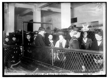 Immigrants at Ellis Island LCCN2014688795 photo