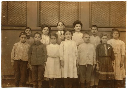 Immigrant children, Washington School. LOC nclc.04565