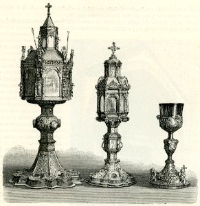 Imola Cattedrale Reliquiarii di San Cassiano xilografia