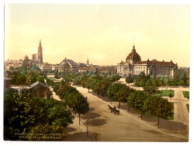 Imperial Palace, theater and cathedral, Alsace Lorraine, Germany-LCCN2002695087