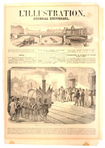 Illustrierten-Titelblatt zur Eröffnung Bahnhof Basel HMB 1990-7