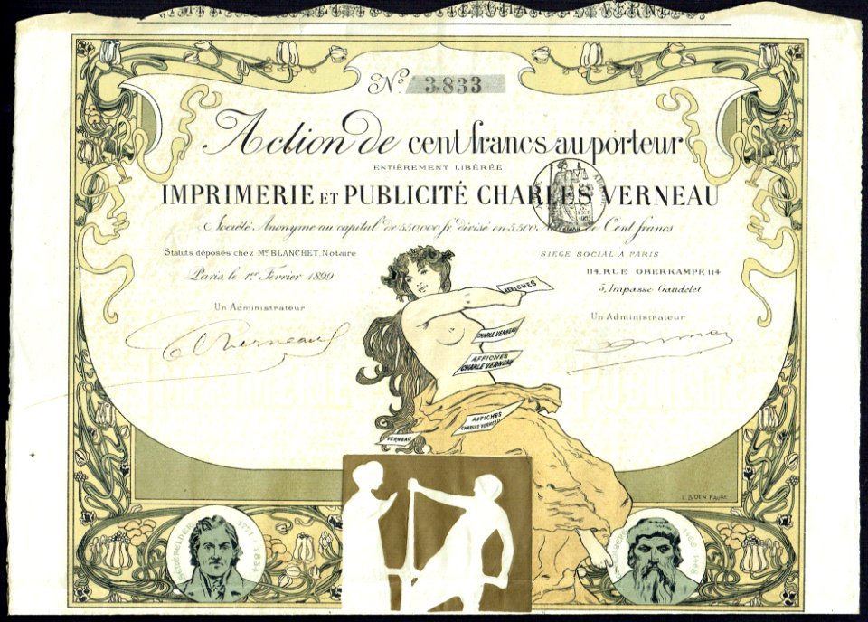 Imprimerie et Publicité Charles Verneau 1899