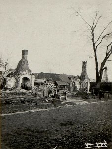 In Brand geschossene Häuser in Wolbrom. (BildID 15539278)