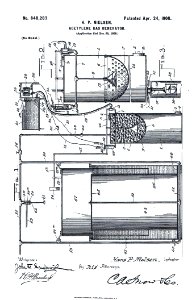 Illustration US Patent 648283 Acetyline Gas Generator