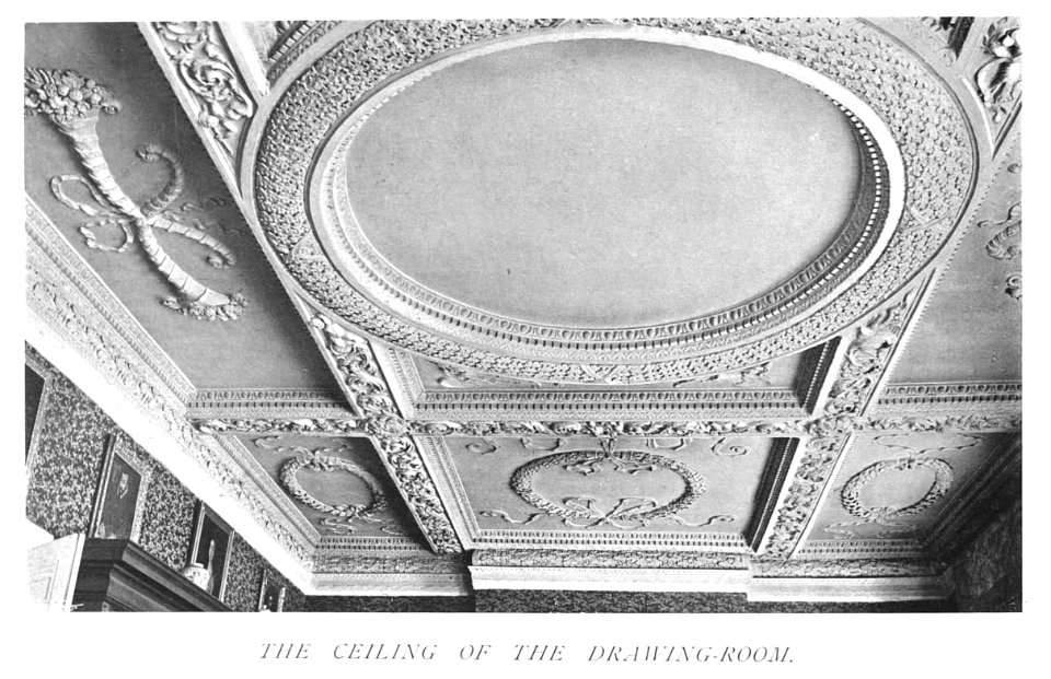 In English Homes Vol 1 Coleshill House Berkshire the ceiling of the drawing room 31295001575223 0377