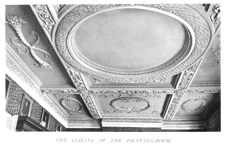 In English Homes Vol 1 Coleshill House Berkshire the ceiling of the drawing room 31295001575223 0377