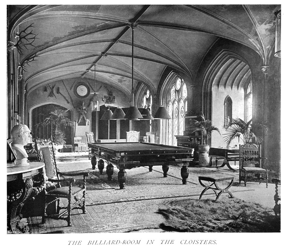 In English Homes Vol 1 Cassiobury Park Hertfordshire the billiard room in the cloisters 31295001575223 0415