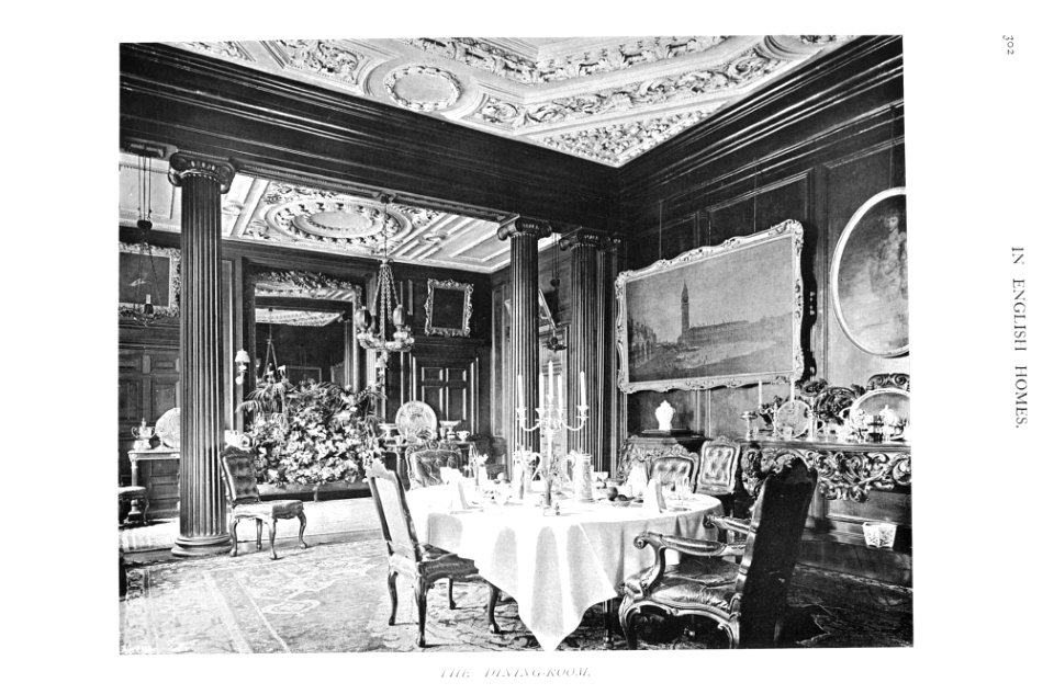In English Homes Vol 1 Combe Abbey Warwickshire the dining room 31295001575223 0318