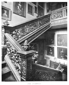 In English Homes Vol 1 Cassiobury Park Hertfordshire the stairway 31295001575223 0421