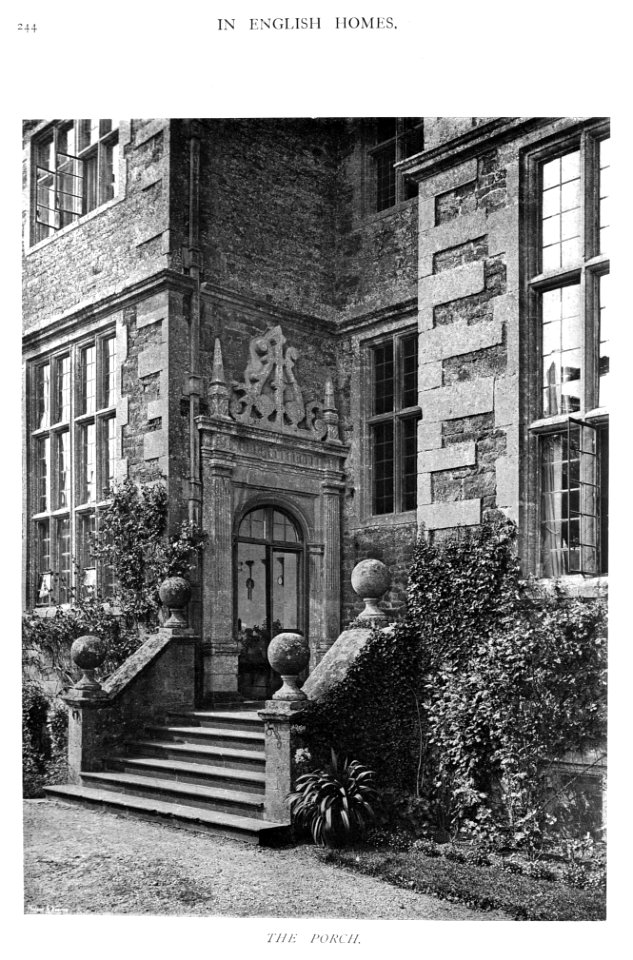 In English Homes Vol 1 Chastleton House Oxfordshire the porch 31295001575223 0262