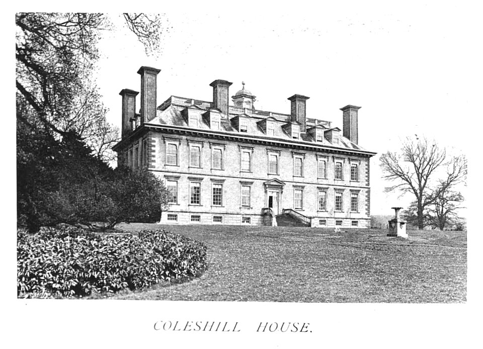 In English Homes Vol 1 Coleshill House Berkshire 31295001575223 0381
