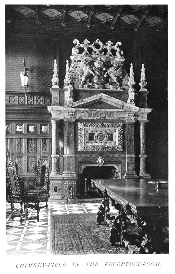 In English Homes Vol 1 Crewe Hall Cheshire chimney piece in the reception room 31295001575223 0414