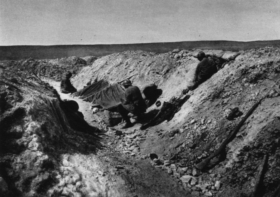 Im eroberten Gelande des Toten Mannes