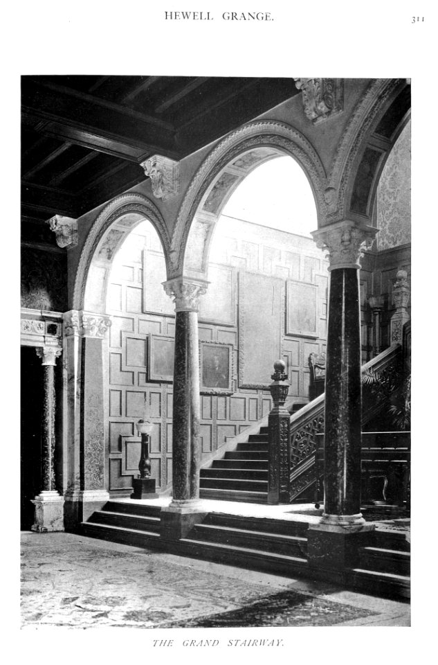 In English Homes Vol 1 Hewell Grange Worcestershire the grand stairway 31295001575223 0326