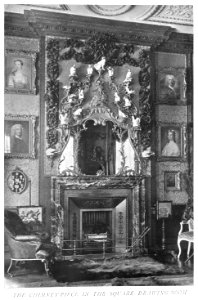In English Homes Vol 1 Melbury House Dorset the chimney piece in the square drawing room 31295001575223 0361