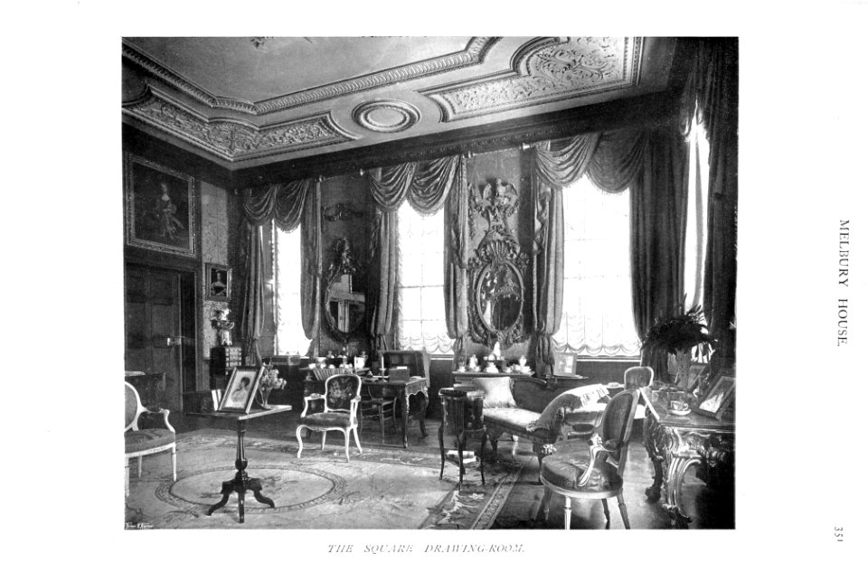In English Homes Vol 1 Melbury House Dorset the square drawing room 31295001575223 0365