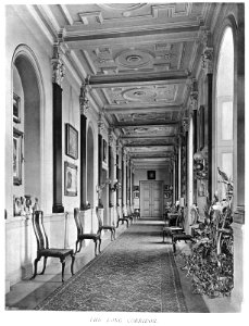 In English Homes Vol 1 Holme Lacy Hereford the long corridor 31295001575223 0396