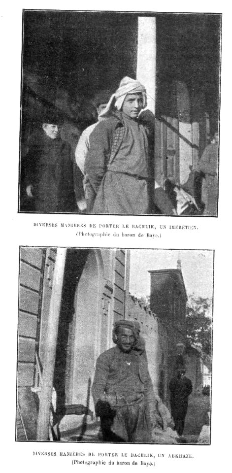 Imeretians, Tbilisi (Baron de Baye photo)
