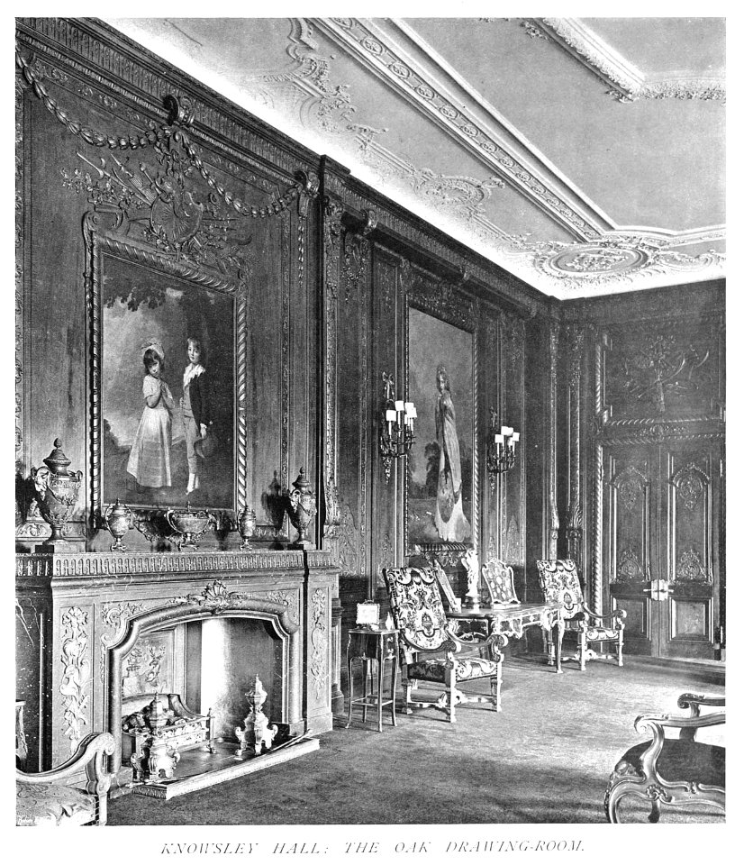 In English Homes Vol 1 Knowsley Hall the oak drawing room 31295001575223 0024