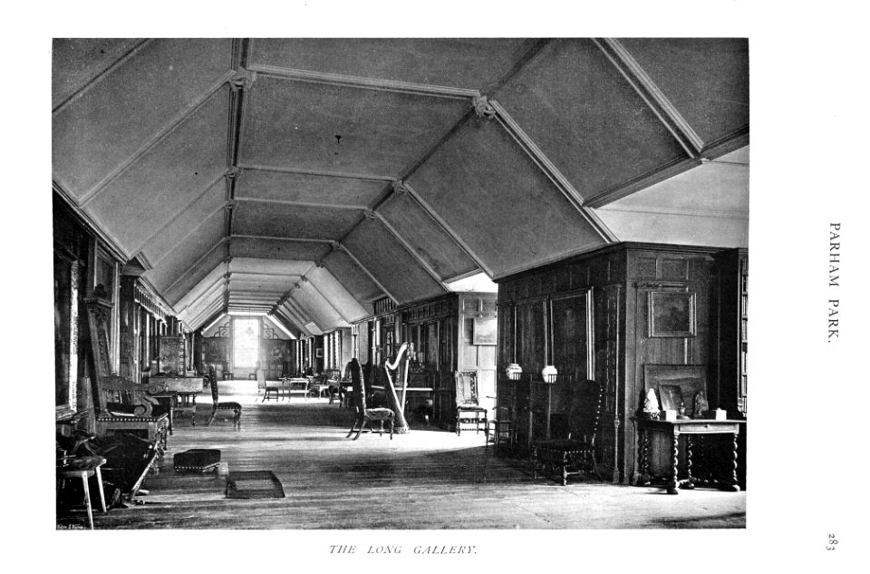 In English Homes Vol 1 Parham Park Sussex the long gallery 31295001575223 0300