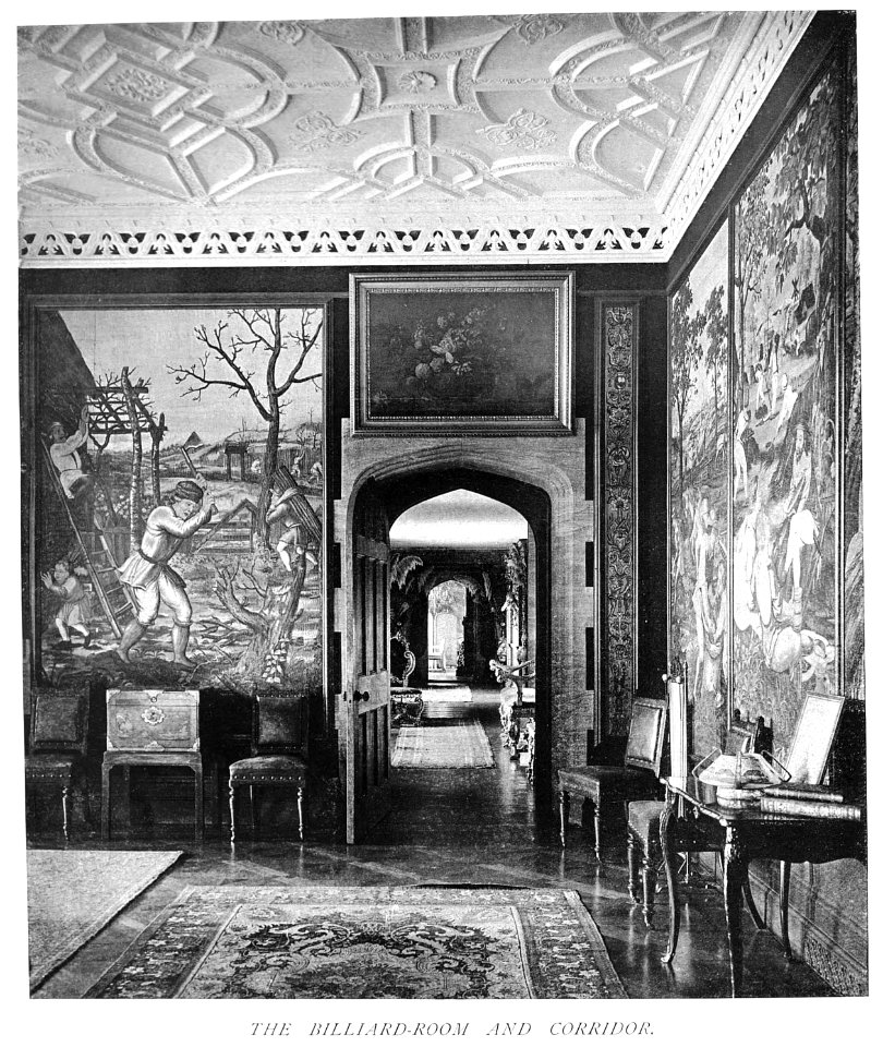 In English Homes Vol 1 Melbury House Dorset the billiard room and corridor 31295001575223 0362