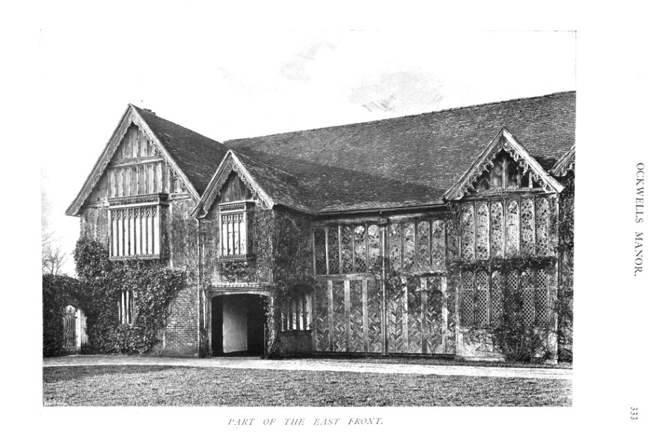 In English Homes Vol 1 Ockwells Manor Berkshire part of the east front 31295001575223 0347