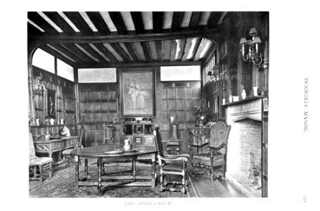 In English Homes Vol 1 Ockwells Manor Berkshire the dining room 31295001575223 0353