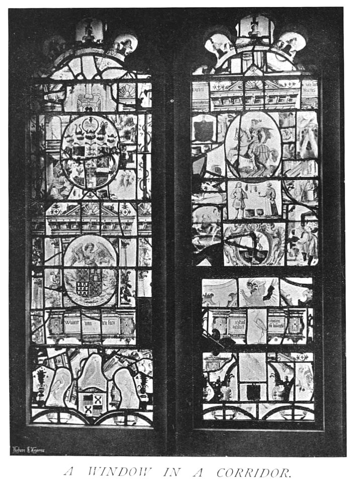 In English Homes Vol 1 Oxburgh Hall Norfolk a window in a corridor 31295001575223 0294