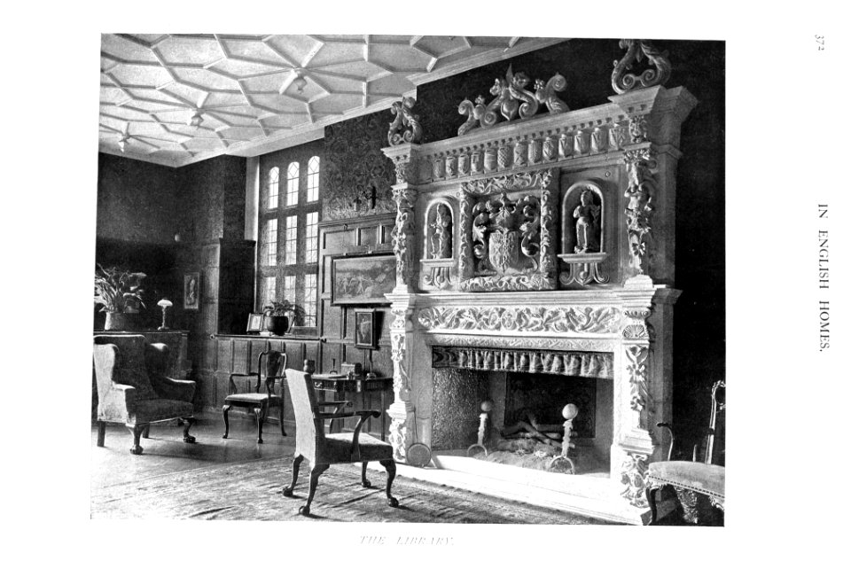 In English Homes Vol 1 Wakehurst Place Sussex the library 31295001575223 0385