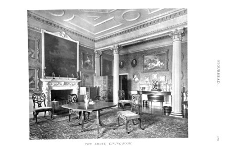 In English Homes Vol 1 Stourhead Wiltshire the small dining room 31295001575223 0391