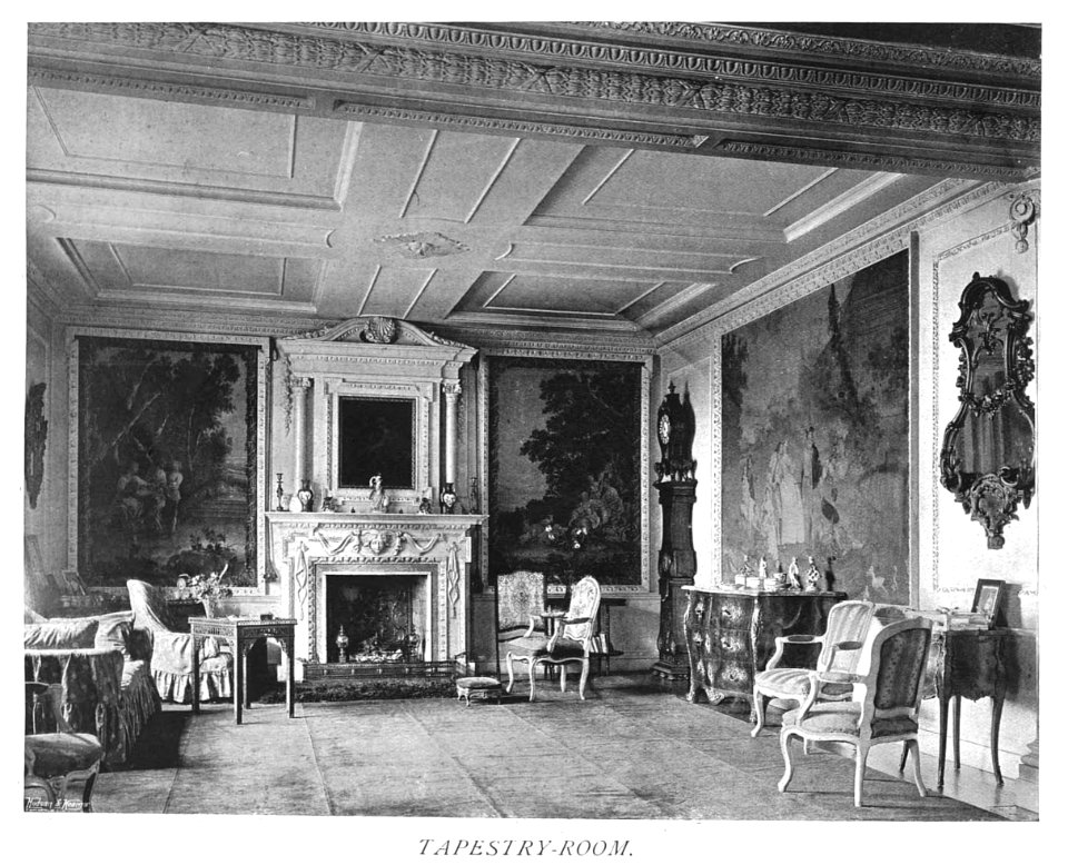 In English Homes Vol 2 Drakelowe Derbyshire tapestry room 31295007279283 0399