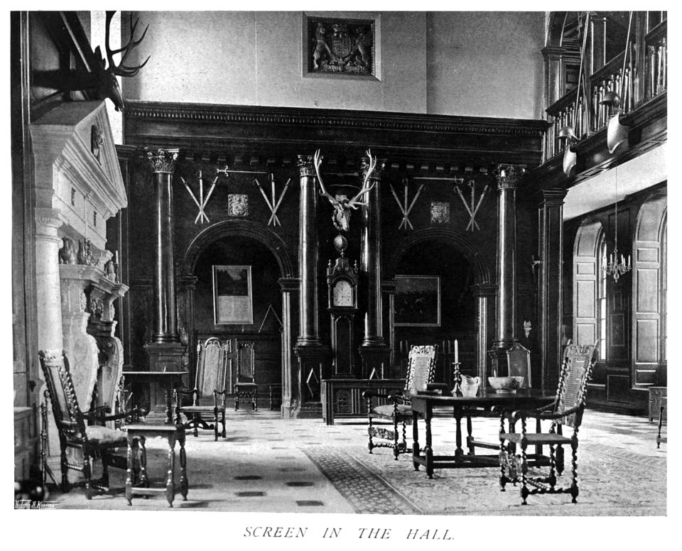 In English Homes Vol 2 Hill Hall Essex screen in the hall 31295007279283 0395