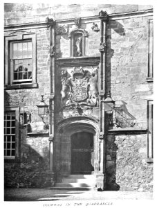 In English Homes Vol 2 Hornby Castle Yorkshire doorway in the quadrangle 31295007279283 0128