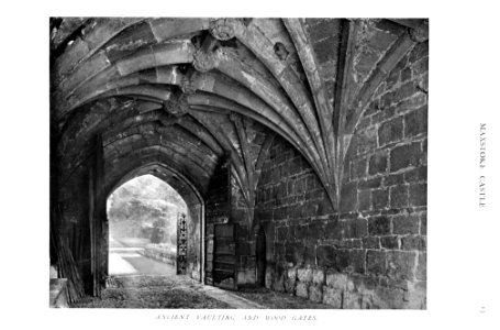 In English Homes Vol 2 Maxstoke Castle Warwickshire ancient vaulting and wood gates 31295007279283 0049