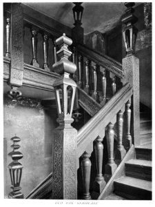 In English Homes Vol 2 Methley Hall Yorkshire old oak staircase 31295007279283 0210