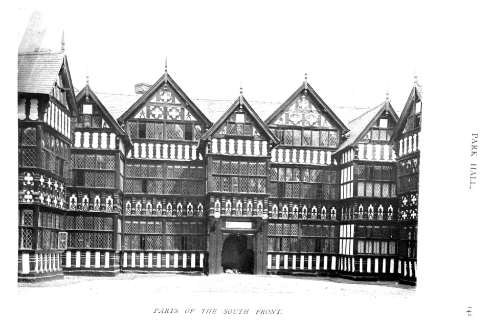 In English Homes Vol 2 Park Hall Shropshire parts of the south front 31295007279283 0176