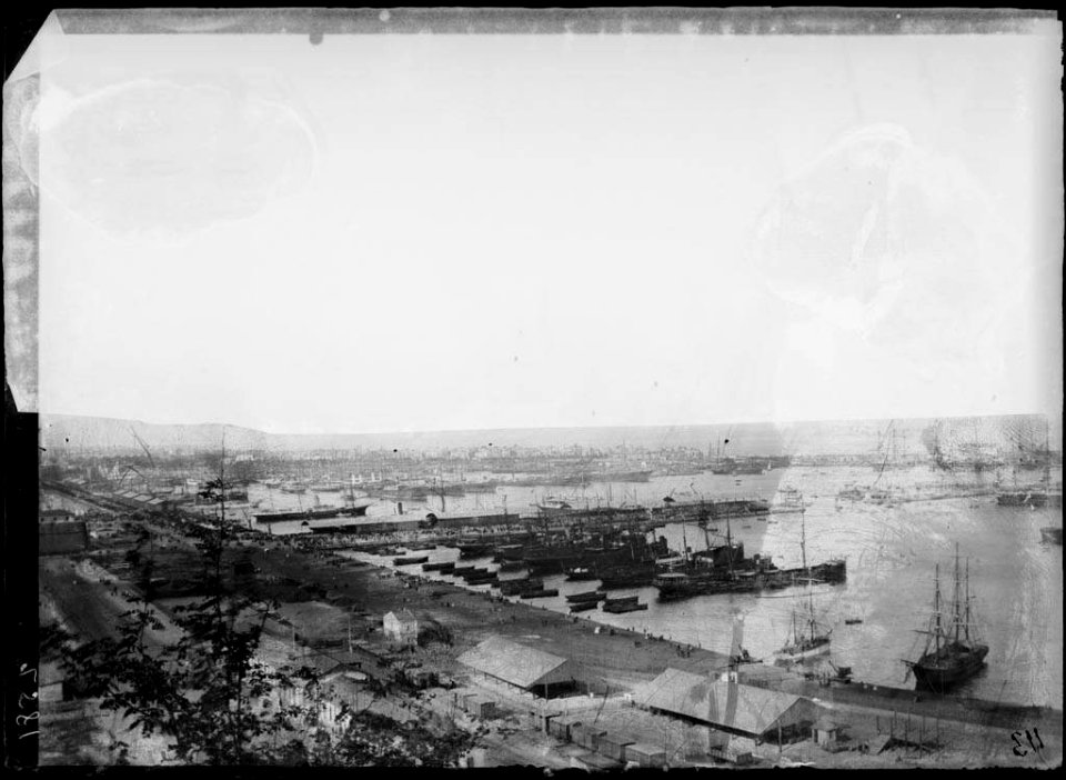 Imatge del port de Barcelona (AFCEC VINTRO D 2581)