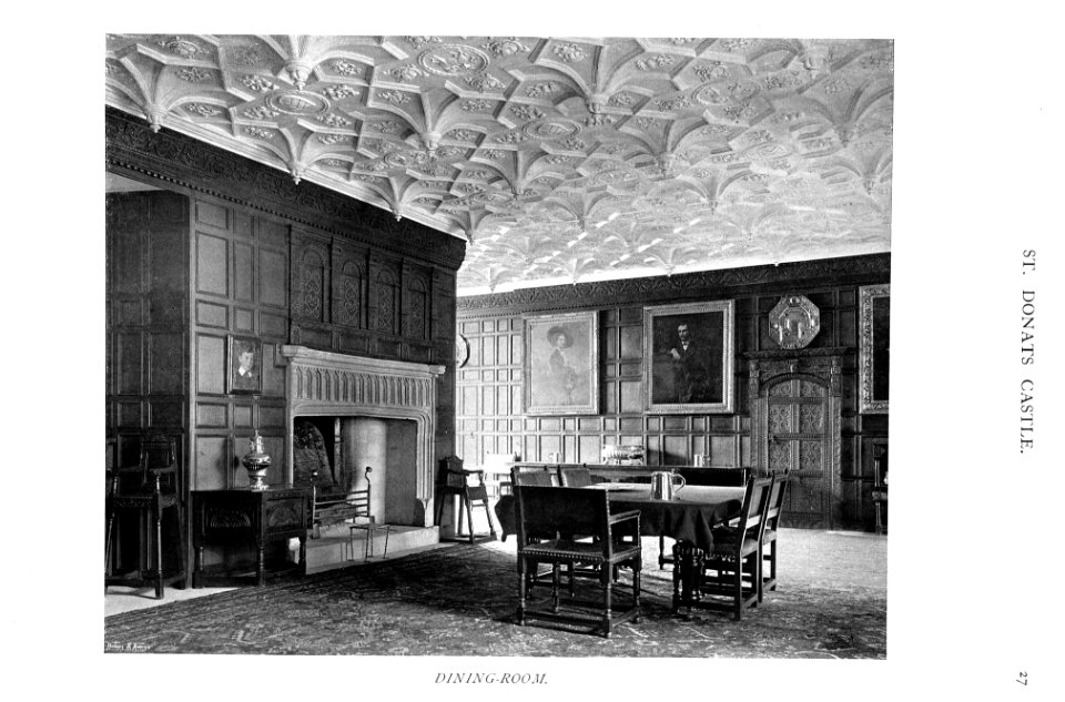 In English Homes Vol 2 St Donats Castle Glamorgan dining room 31295007279283 0063