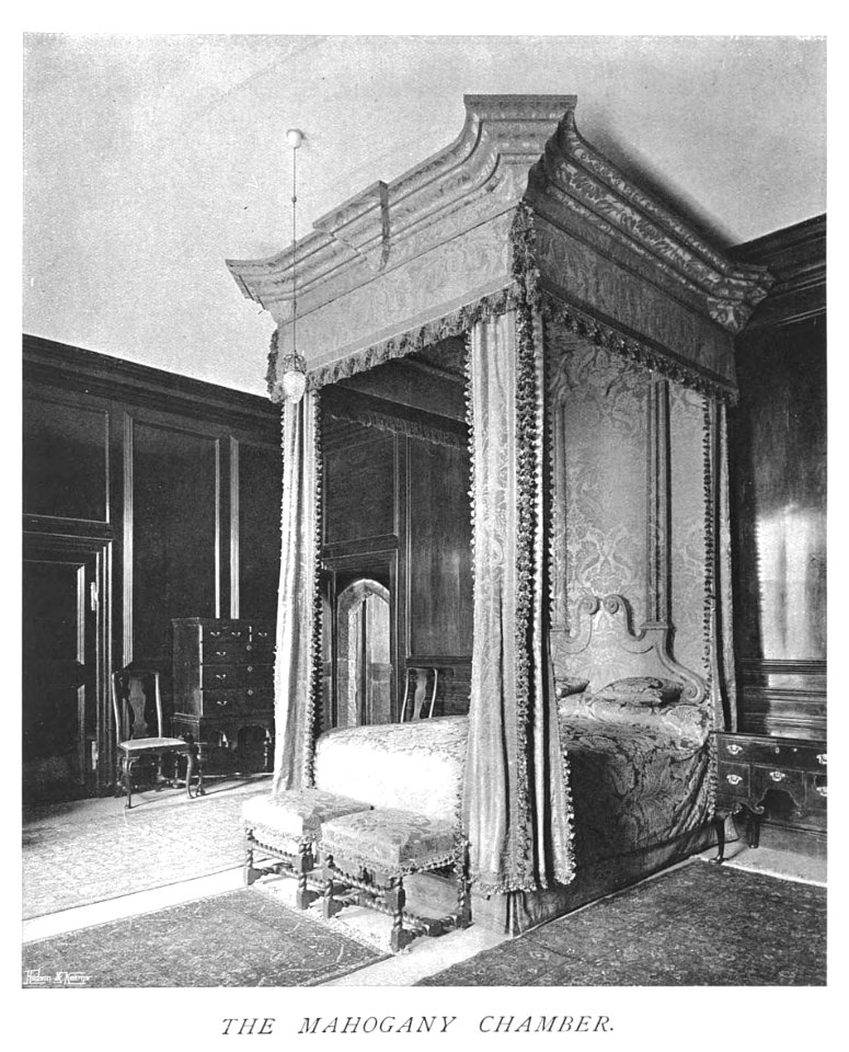 In English Homes Vol 2 St Donats Castle Glamorgan mahogany chamber 31295007279283 0067