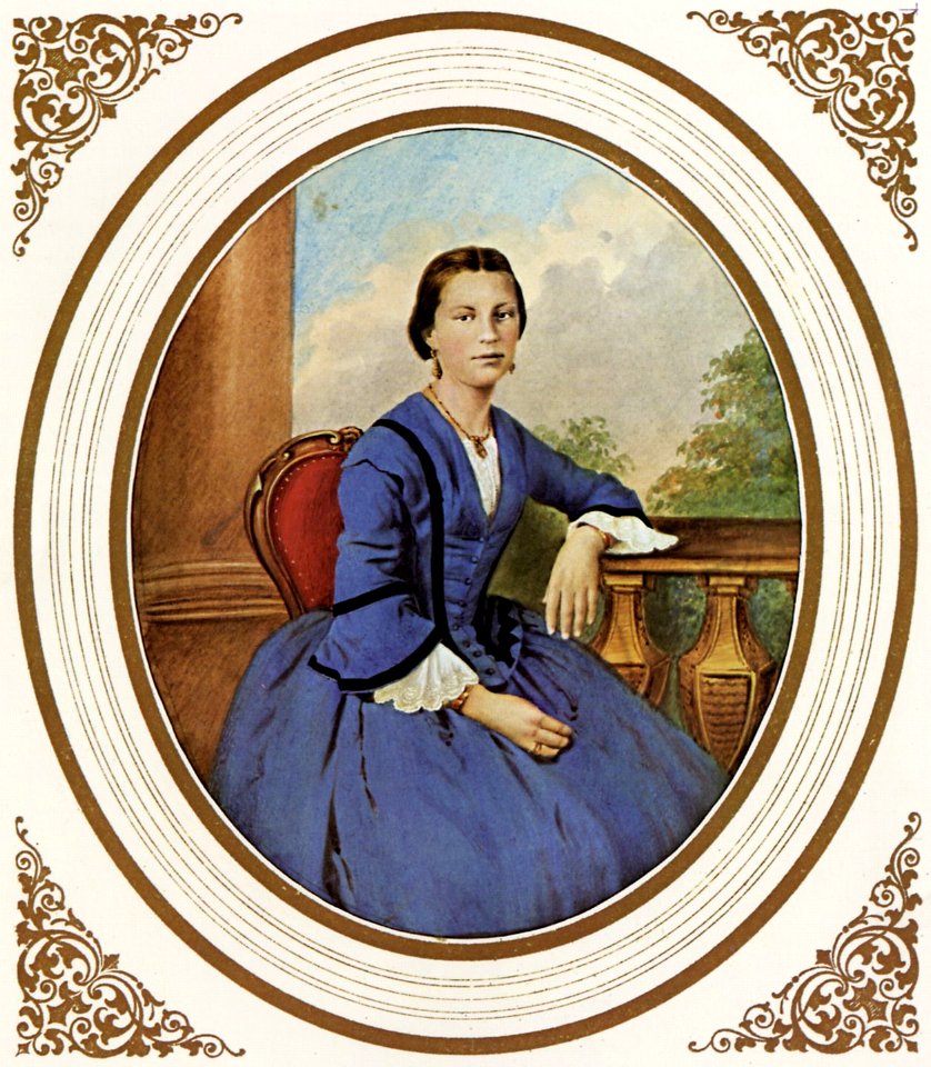 Imatović, M. F. M. - Dame in blauem Kleid (Zeno Fotografie)