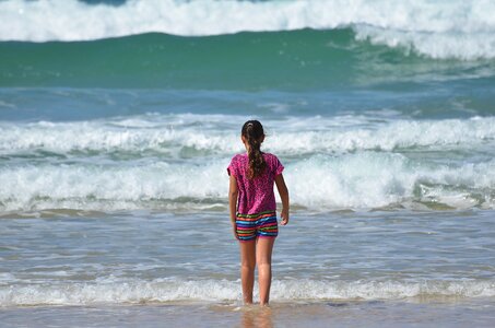 Surf ocean girl photo