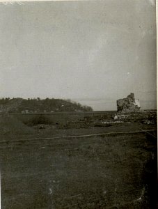 In Brand geschossenes Haus am Schlachtfeld von Strzegowa westl. den Häusern dieses Ortes.Aufnahme gegen Nörden. (BildID 15538473)