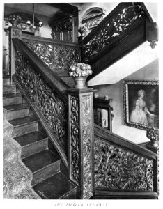 In English Homes Vol 3 Tyttenhanger Hertfordshire the pierced stairway 31295005735708 0185