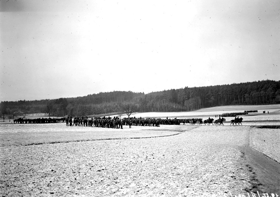 In Formation besammelte Infanterie auf dem Felde - CH-BAR - 3237862