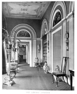 In English Homes Vol 1 Bowood Wiltshire the library corridor 31295001575223 0404